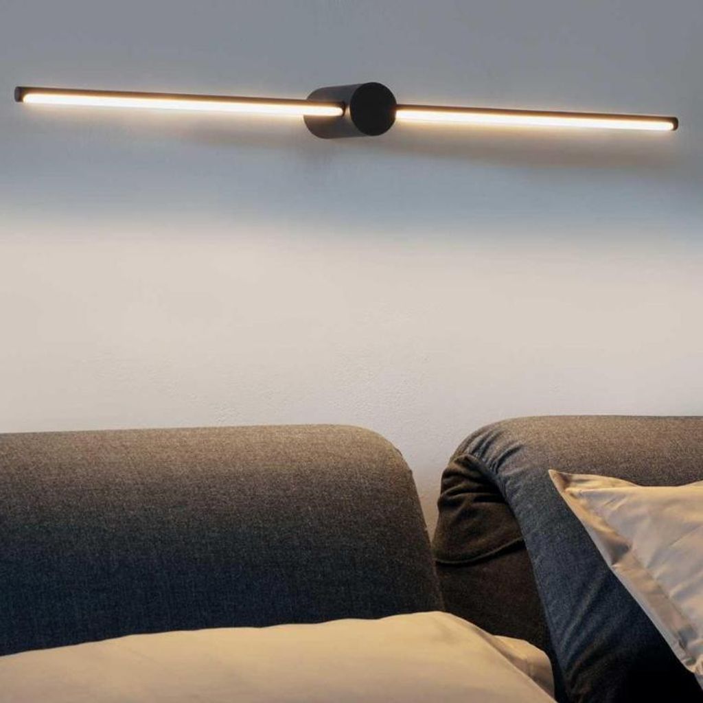 Zeitgenössische Wandleuchte Aluminium Schwarz Led 16W 3000K Ip44