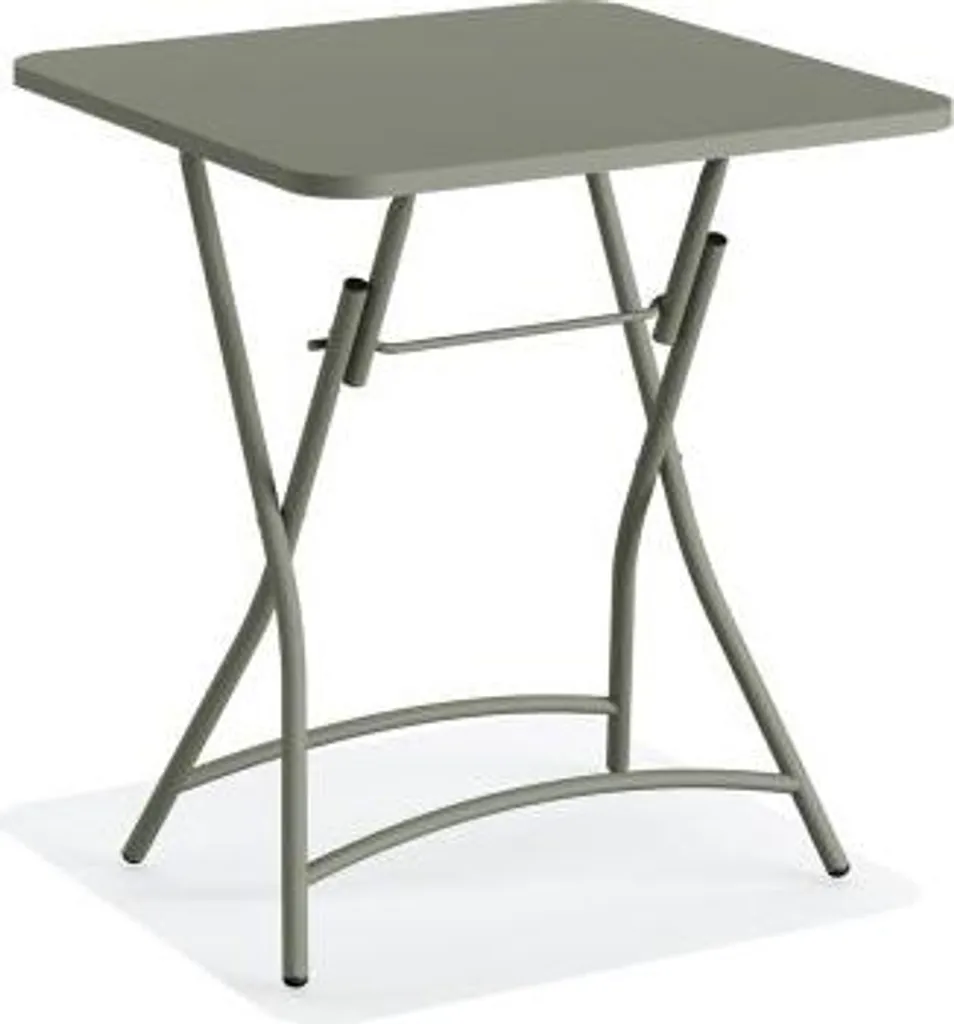 Tavolo Bistro Breeze Verde: Design Pieghevole in Metallo per Outdoor