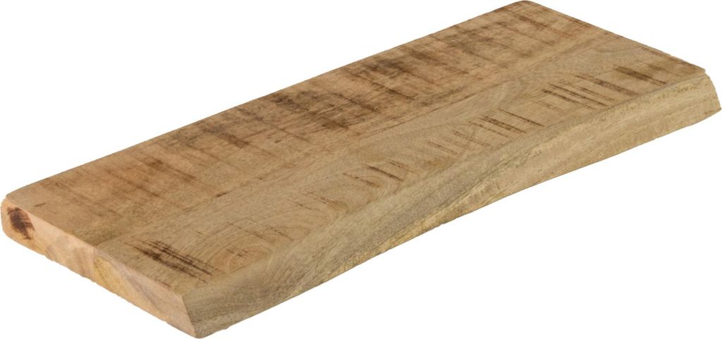 Wandregal Mangoholz massiv & rau 50x20 cm Holzregal Produktbild 