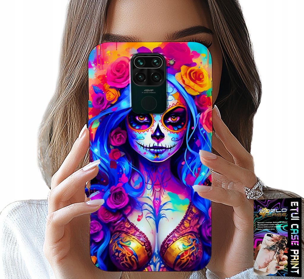 Fall Für Xiaomi Note 9 - Mexikanische Bunte Königin Des Todes