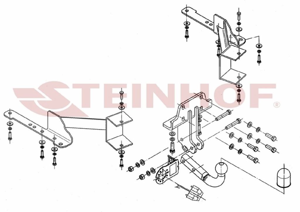 Z548139 Anhängerkupplung passend für TOYOTA Land Cruiser 11/2009- starr