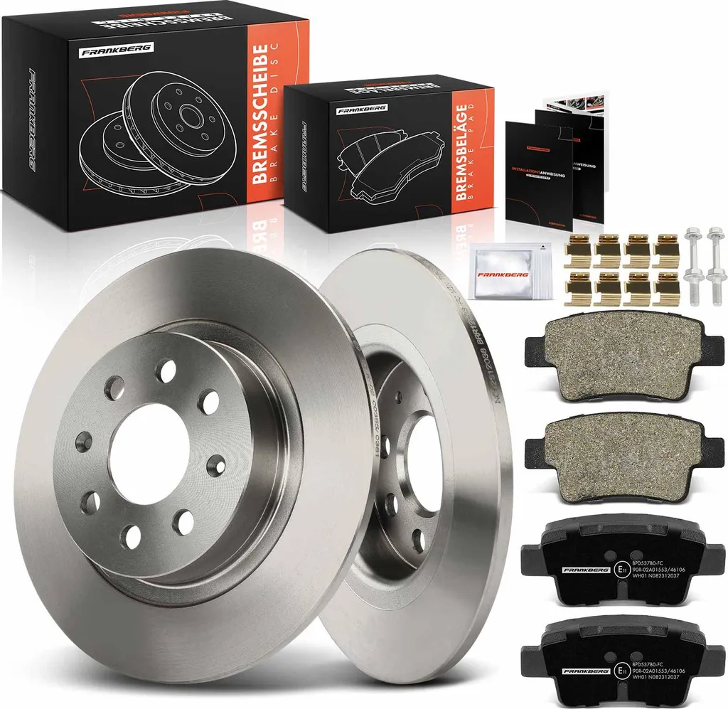 Kit frein arrière Fiat Punto Evo en acier carbone avec plaquettes