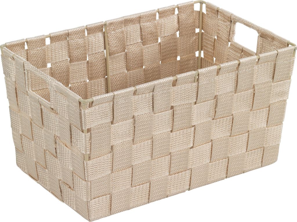 WENKO Aufbewahrungs Korb ADRIA S Beige Regal Box Ablage Organizer Bad Küchen WC