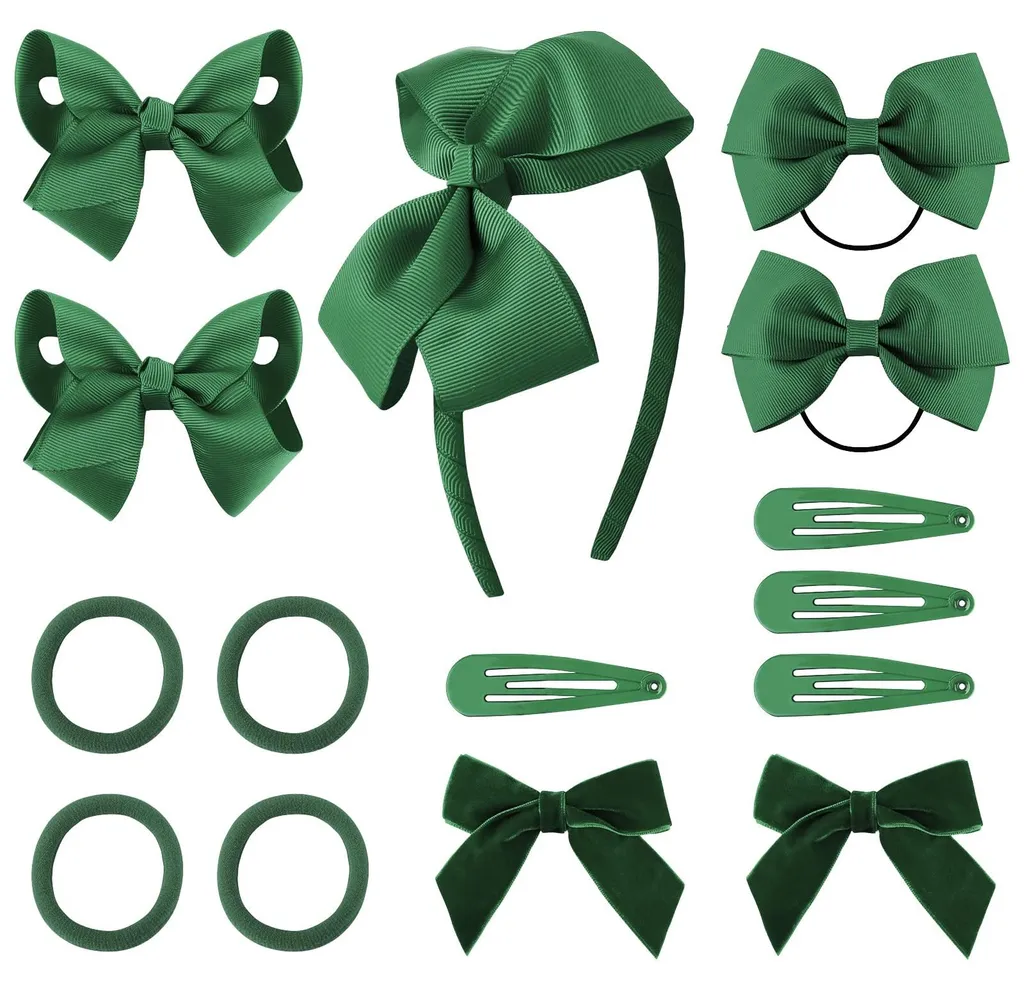 Accessoires cheveux pour école : kit nœuds et élastiques enfantins