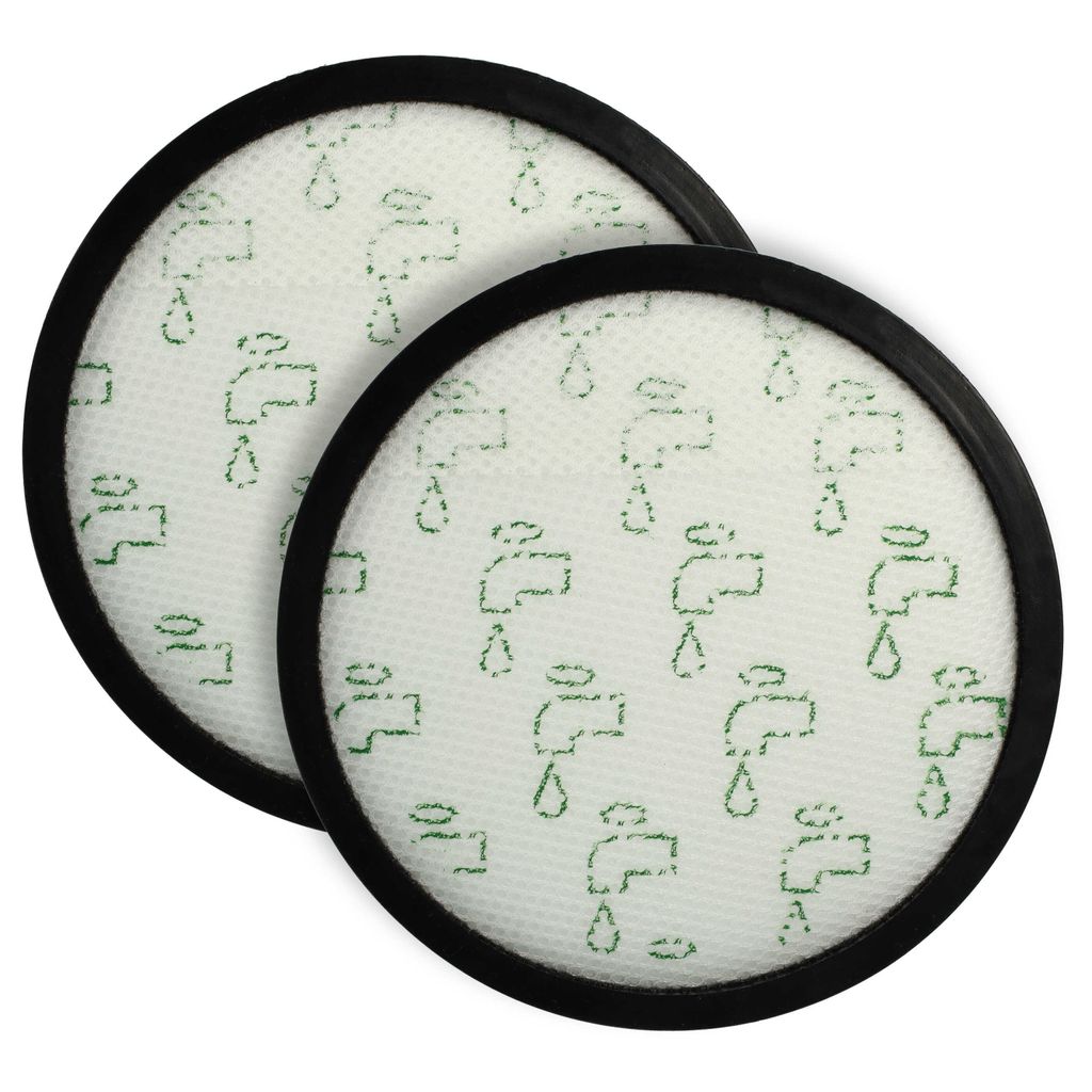 vhbw 2x Staubsaugerfilter kompatibel mit Rowenta Green Force Cyclonic Max RO7B12EA Staubsauger - Abluftfilter Schwarz Weiß