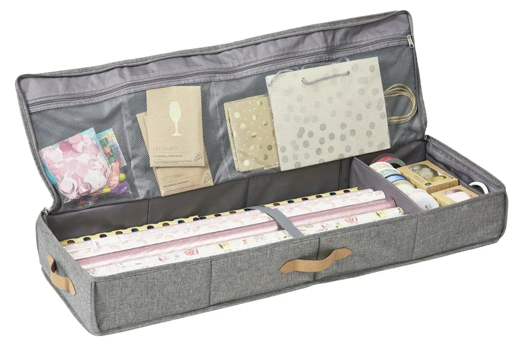 Sac de rangement pour emballages cadeaux spécial organisation sacs rubans