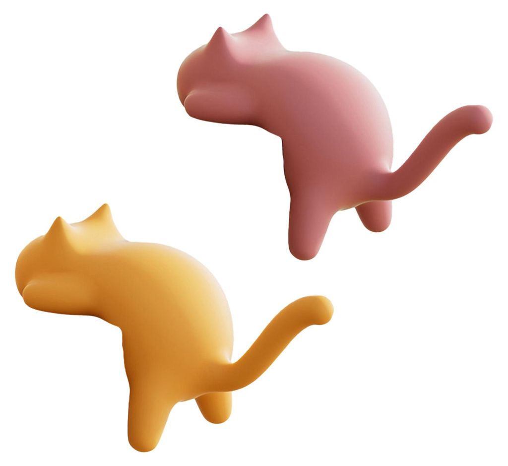 Niedliche Katzen-Tischkantenhaken, bohrfrei, mit Kätzchenmotiv, Schreibtisch-Organizer-Haken für Schlüssel, Taschen und Kopfhörer