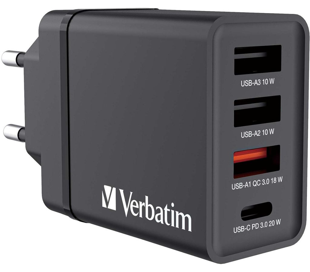 Caricabatterie USB da parete Verbatim 30W nero 1x USB-C PD Immagine del prodotto 