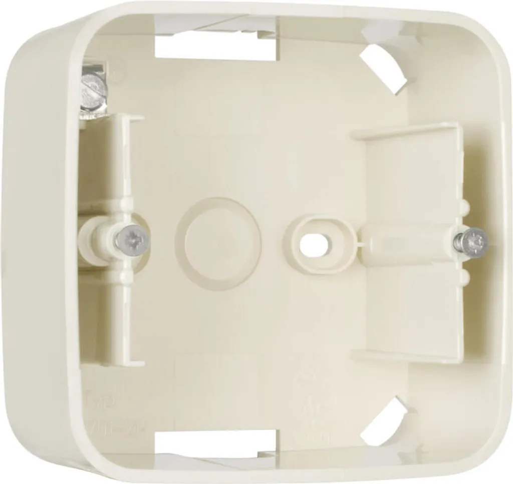 Boîtier en Saillie 1 Poste Busch-Jaeger 1701-212 SI Blanc Alpin Durable