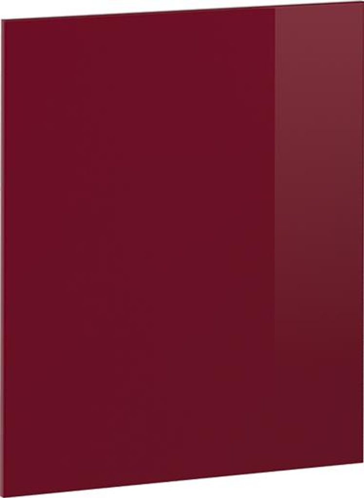 Küchenfront Vicco R-Line Rot Hochglanz 59.6 x 71.3 cm Möbelfront für den Backofenumbauschrank (halb), Model 41259