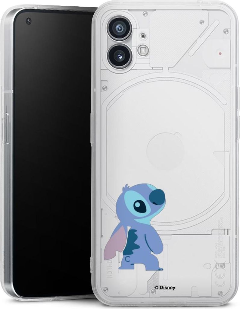 DeinDesign Handyhülle für Nothing Phone 1 Silikon Hülle Case Smartphone Schutzhülle Disney Fanartikel Lilo & Stitch