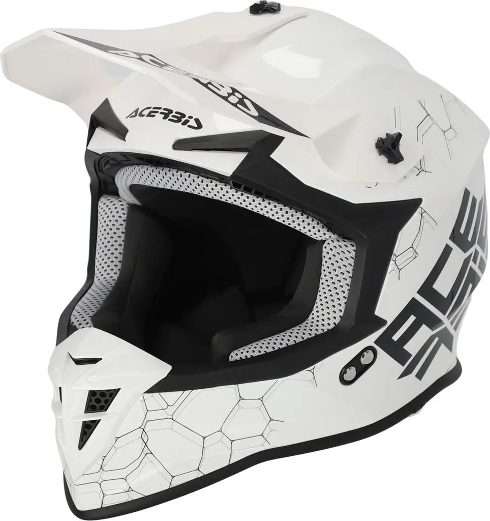 Acerbis Linear Solid 2024 Casque Motocross Blanc XS 53-54 cm de Qualité