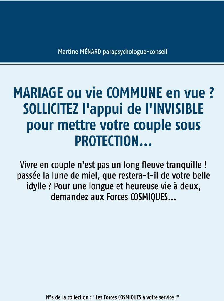 Mariage ou vie commune en vue ? Sollicitez l'appui de l'invisible pour mettre votre couple sous protection...