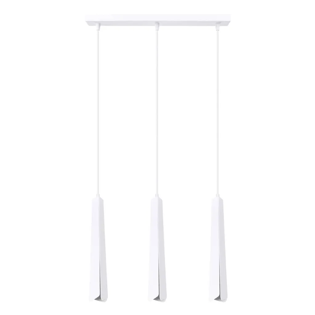 Sollux PRYSM 3L Bianco: Lampada Sospensione Design Scandinavo G9