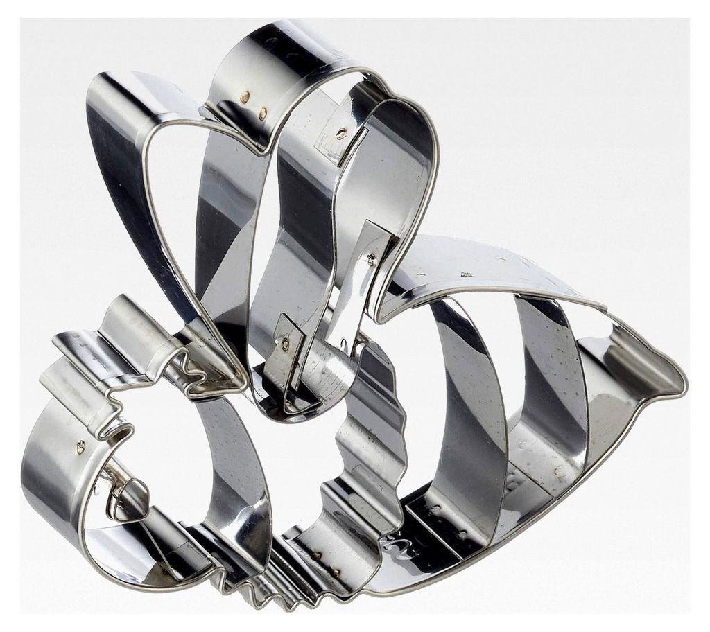 Biene 7 cm aus Edelstahl, Silber
