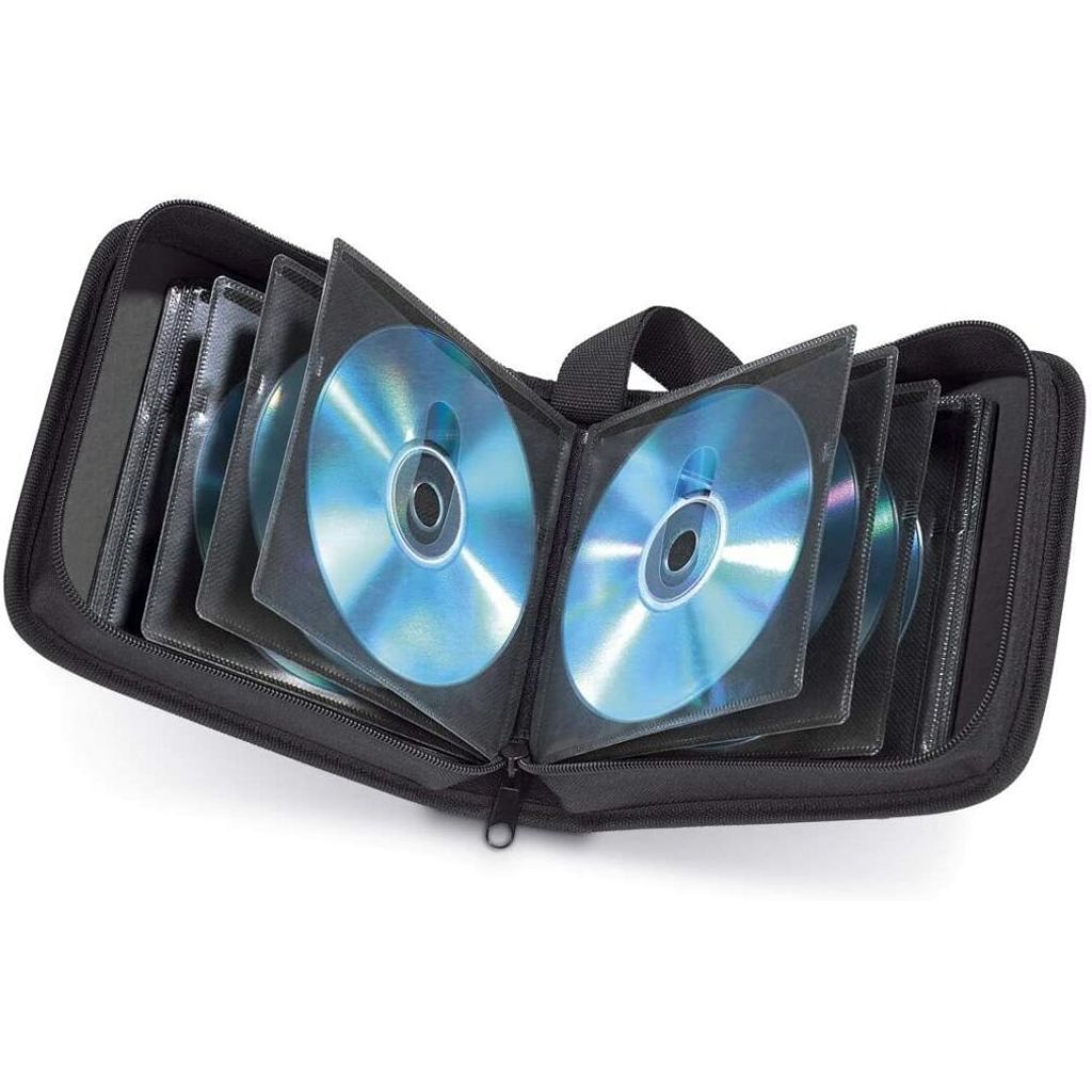 Hama CD Wallet Nylon 40, čierna, 164 x 170 x 61 mm, čierna, Obrázok produktu 