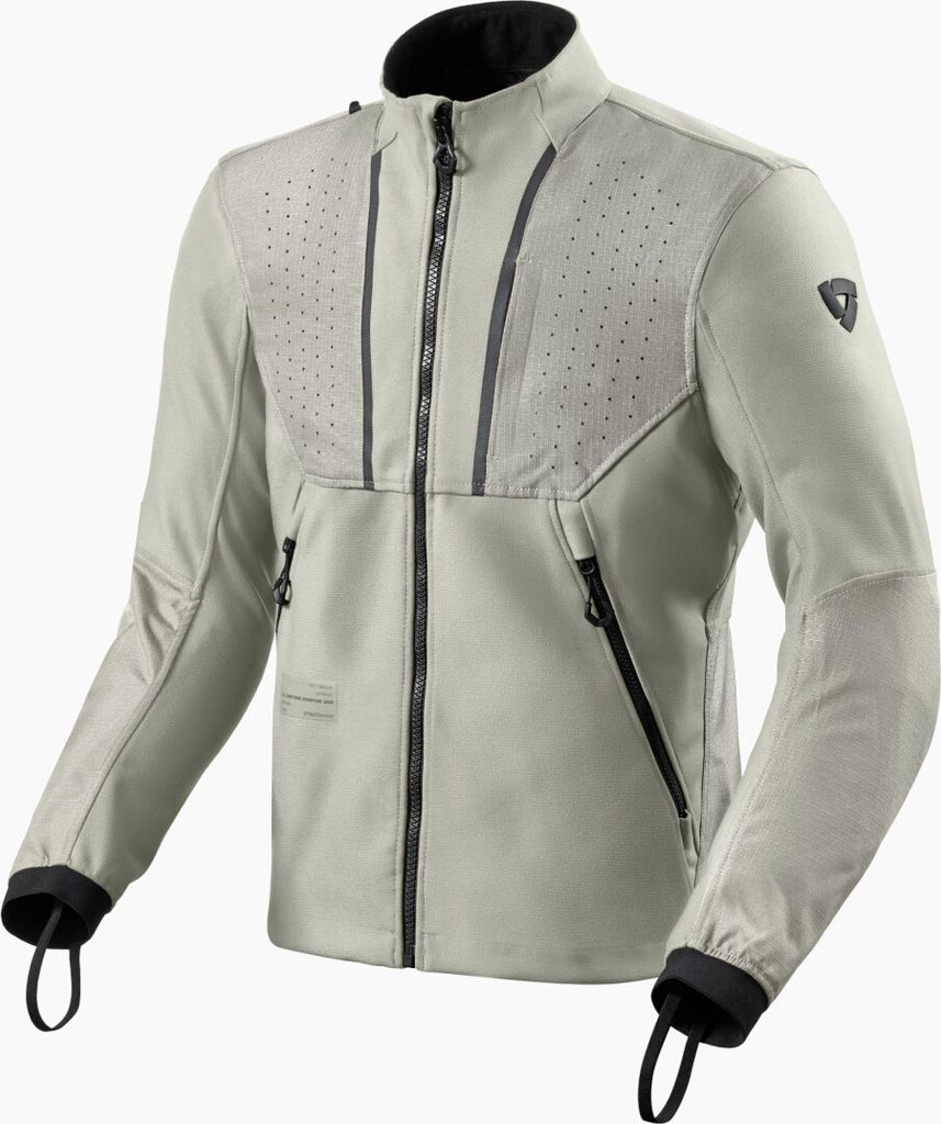 Revit Surface Motorrad Textiljacke, hellgrau, S