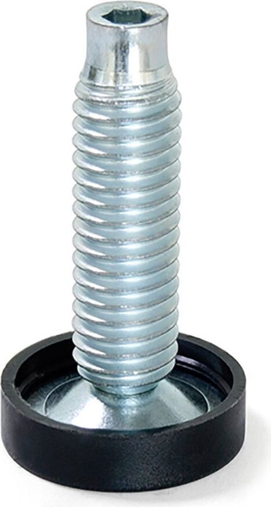 Emuca Nivellierfuß Für Möbel Mit M10 Interne Regulierung Silber Silber One Size