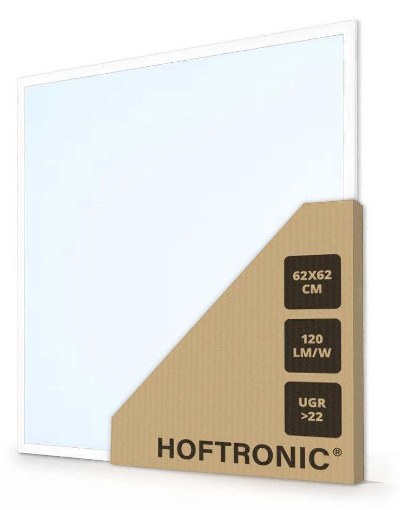 HOFTRONIC LED-Panel 36W 62x62 cm 6000K 4320 lm flimmerfrei Produktbild 