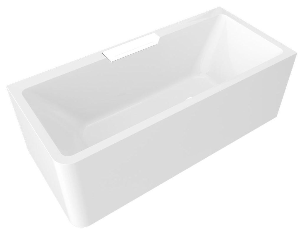Polysan CASCATA R MONOLITH Rechteckbadewanne 180x80x60cm, Kaskade Weiß