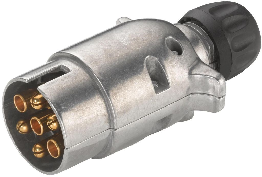 HELLA Anhängerstecker 8JA 001 918-002 94mm Aluminium Produktbild 