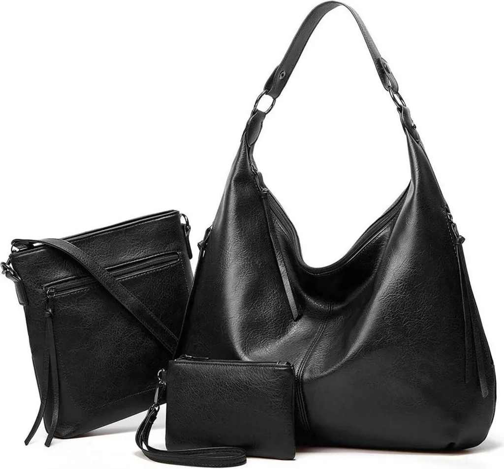 Sac à main cuir grande capacité avec plusieurs compartiments de rangement