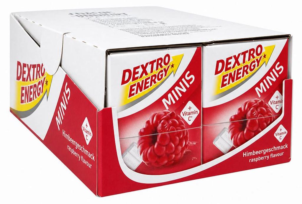 Dextro Energy Minis +C Himbeere, Traubenzucker mit Produktbild 