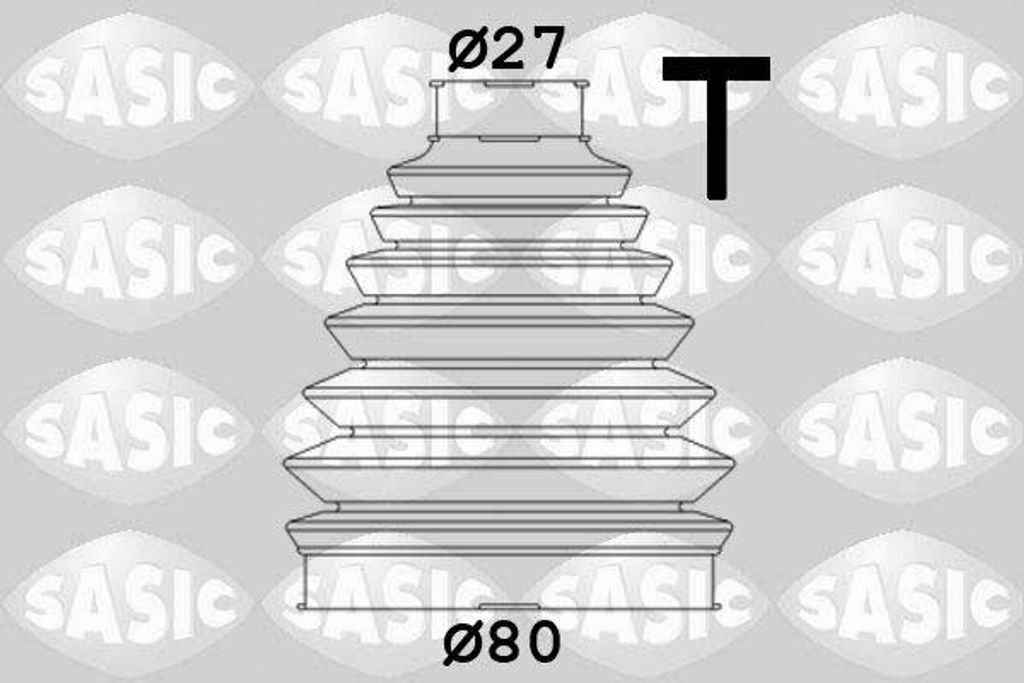 SASIC 1906044 Manschettensatz, Antriebswelle OE 71745014 kompatibel mit Sedici, Punto, Grande Punto, Mito