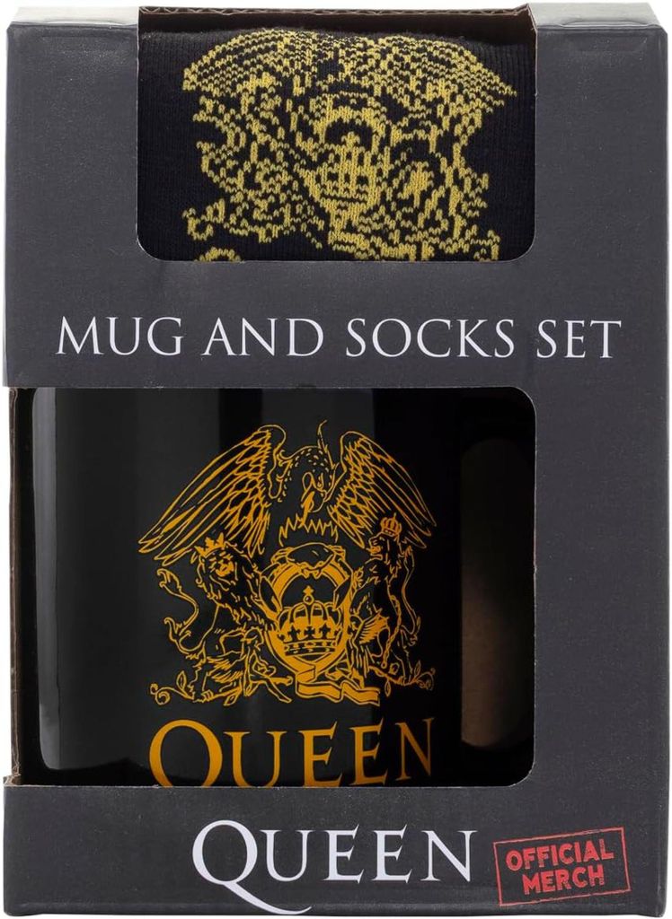 Set Geschenk mit Becher und Logo-Socken queen 315 ml und Produktbild 