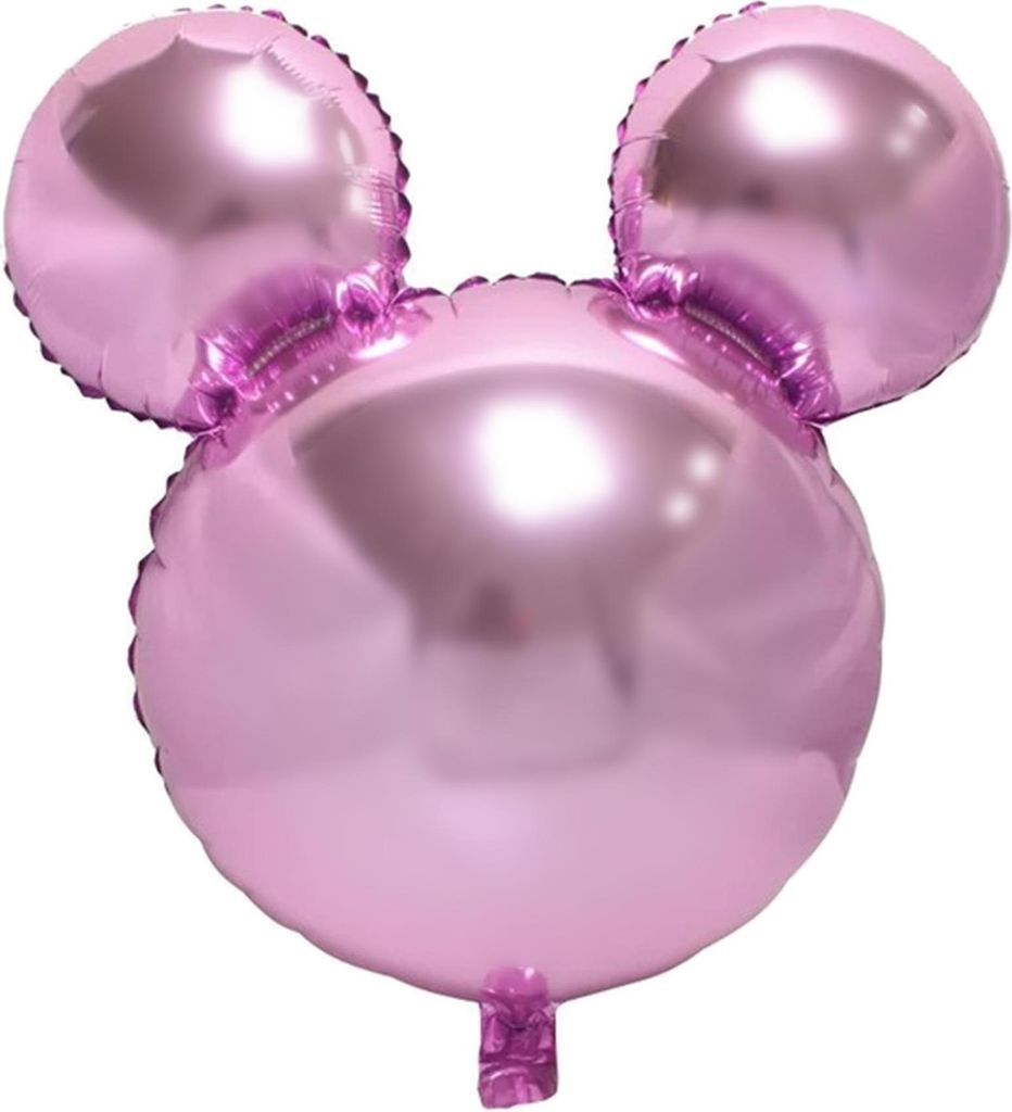 Fóliový balónik Mouse, ružový, cca 45 cm, na plnenie Obrázok produktu 