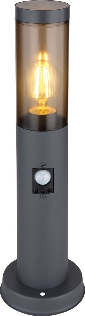 Globo Lighting Außenleuchte Edelstahl anthrazit, 1x E27