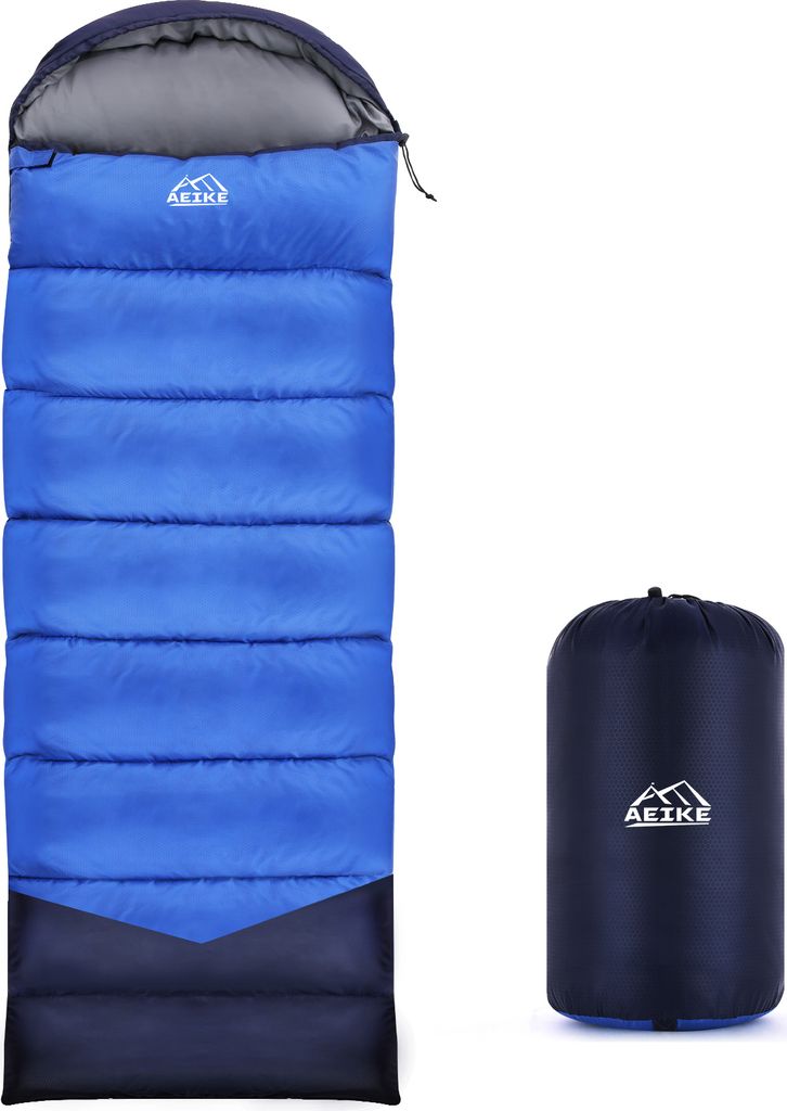 Aeike Camping-Schlafsack fuer Erwachsene, wasserdicht, fuer den Aussenbereich, Camping-Schlafsack, Campingausruestung fuer Rucksackreisen, Wandern,...