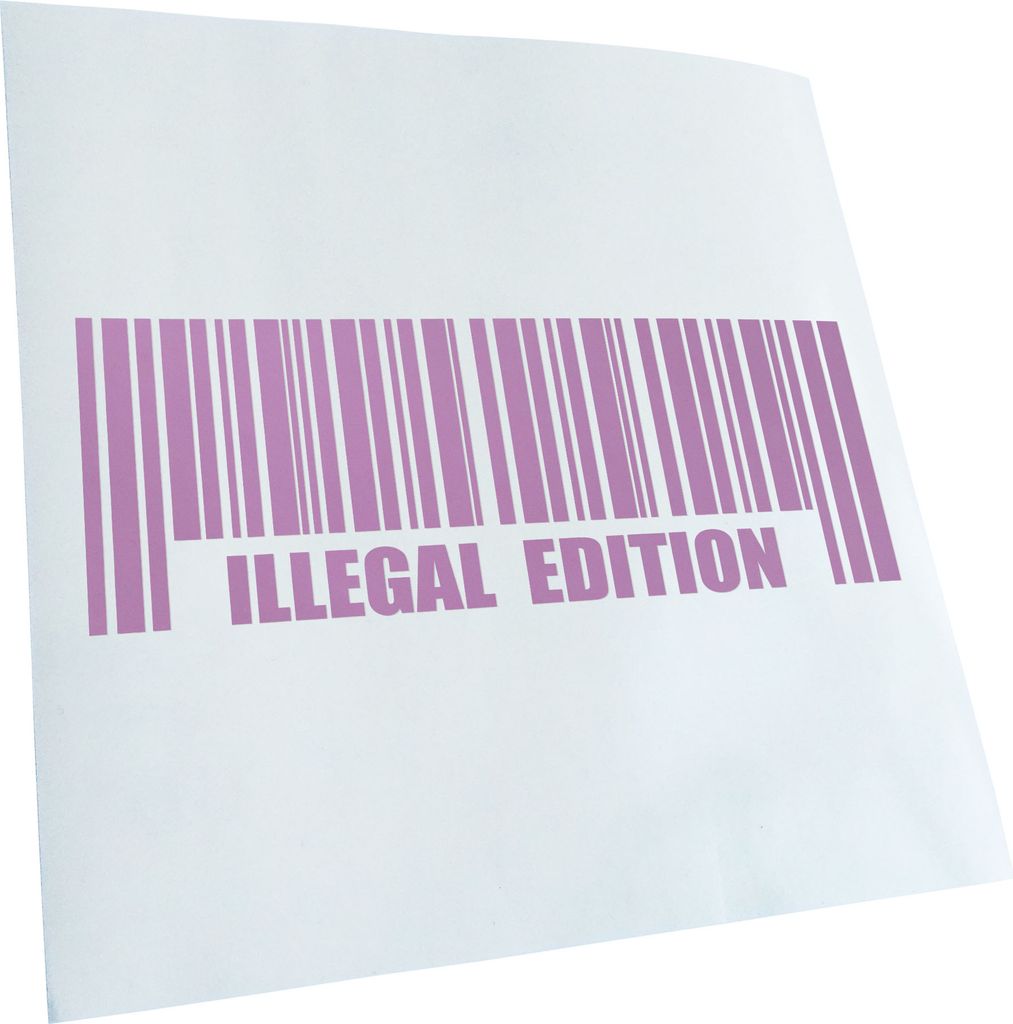 Kiwistar - Autoaufkleber - Illegal Edition - Flieder - 60x21cm - Aufkleber für Auto, Laptop, Fahrrad, LKW, Motorrad mehrfarbig JDM Decal Racing