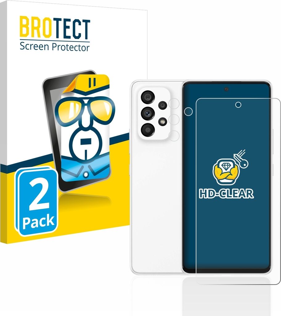 2x Für Samsung Galaxy A53 5G (Display+Kamera) Schutzfolie Produktbild 