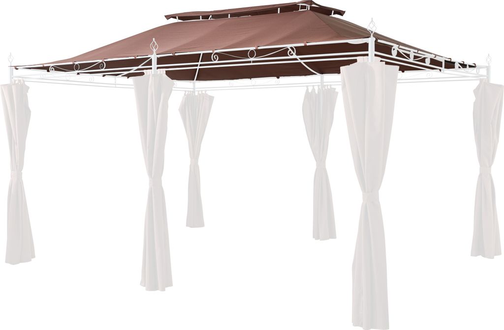 Grasekamp Ersatzdach zu Garten-Pavillon Inca 3x4  Mocca Produktbild 