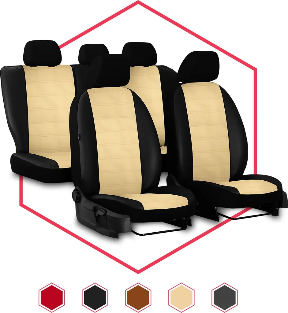 Coprisedili Fiat Marea Universali Beige - Set 3 Pezzi Alta Resistenza