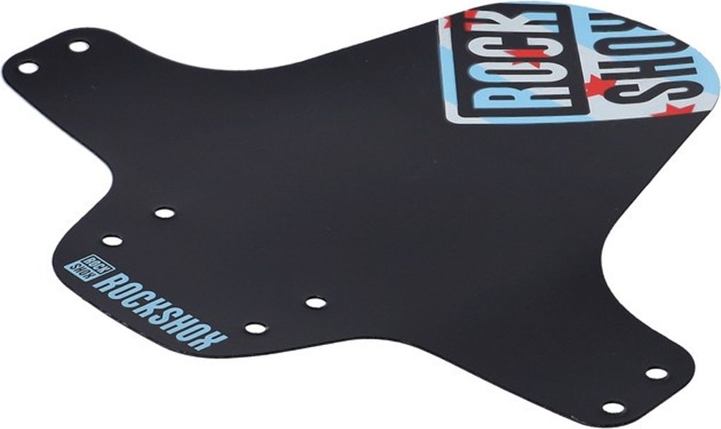 RockShox MTB spatbord, voor, zwart, met Chicago-vlag print Productafbeelding 