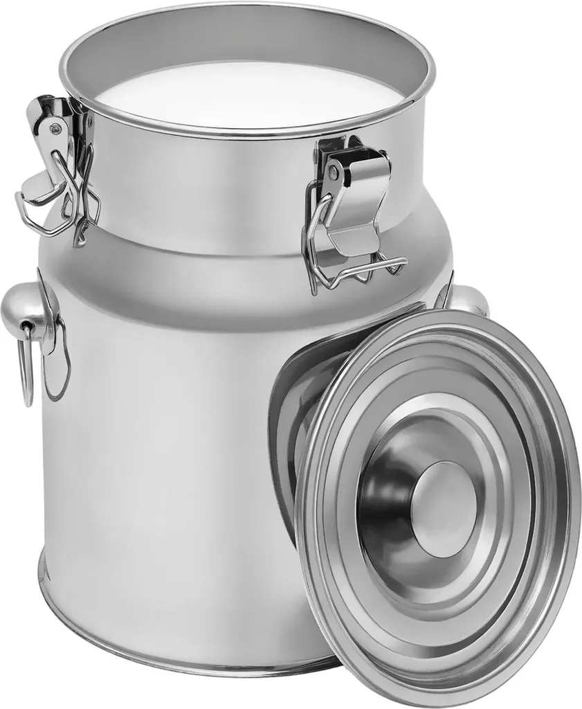 Conteneur alimentaire en inox 5 litres avec joint silicone étanche