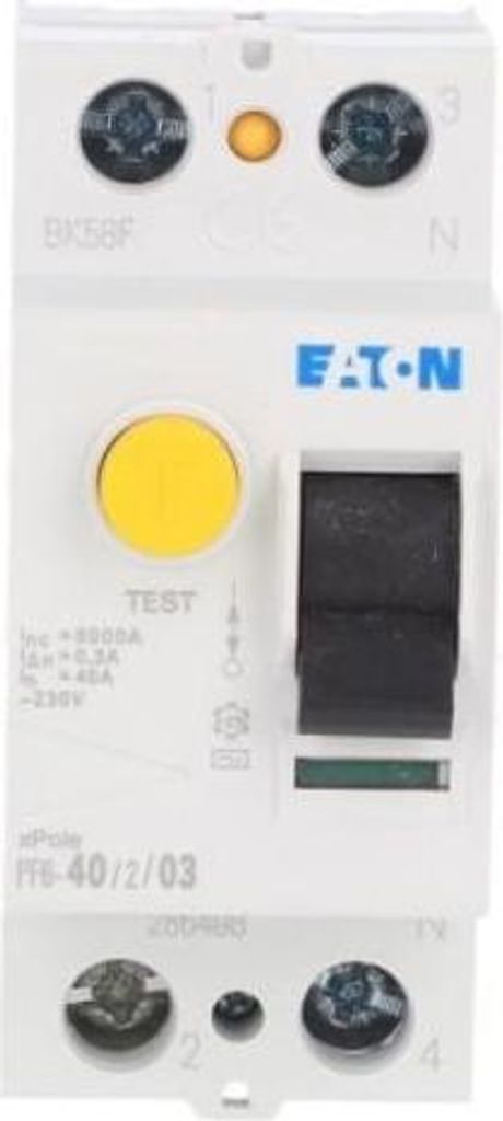 2P 40A 0,3A Differenzialschutzschalter Typ AC PF6-40/2/03 286498