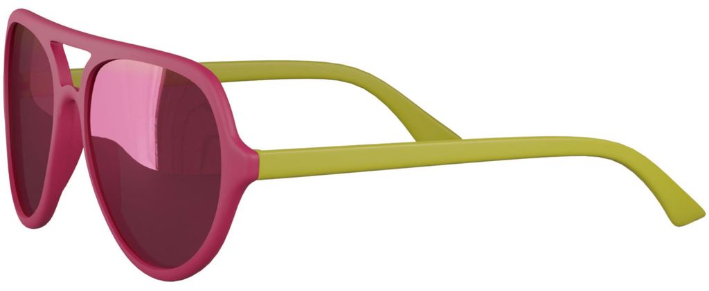 Kinder Piloten Sonnenbrille UV Protection leicht für Jungen Mädchen 30692 Pink Yellow