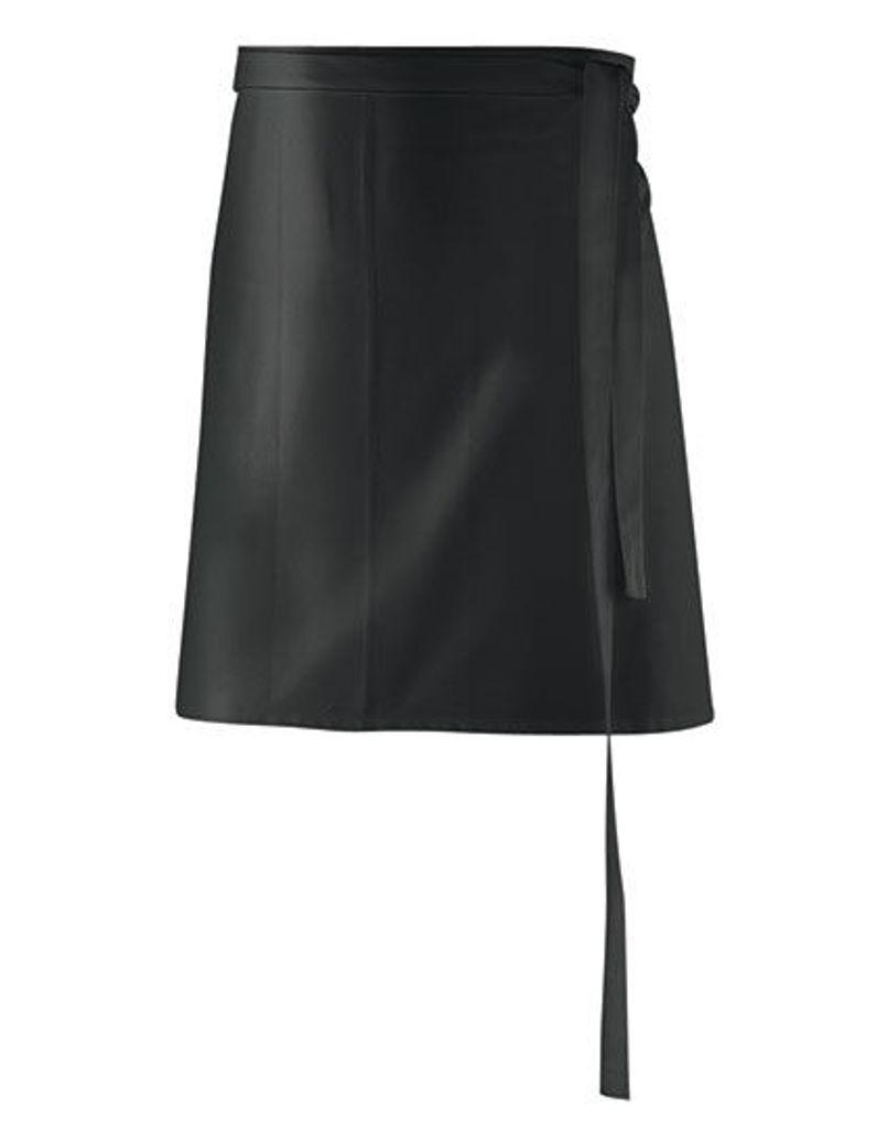 Exner 10020 | Schürze 80 x 45 cm - Farben waschbar bis 60 °C - Farbe: Black - Größe: 80 x 45 cm