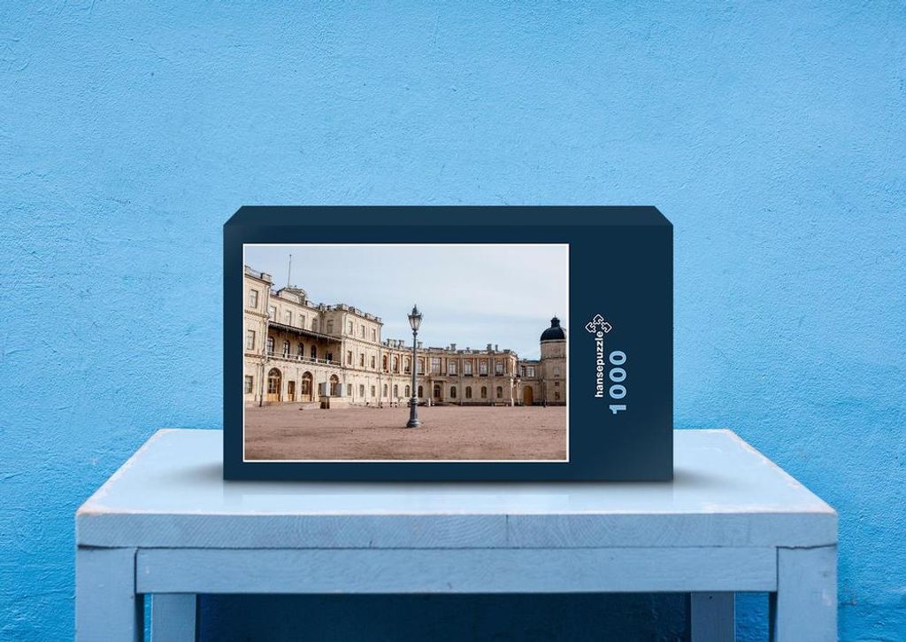 hansepuzzle 64617 - Gatschina Puzzle, 1000 Teile, Gebäude, 60,0 x 46,0cm mit hochwertiger Aufbewahrung, Kartonbox und wiederverschließbarem Beutel