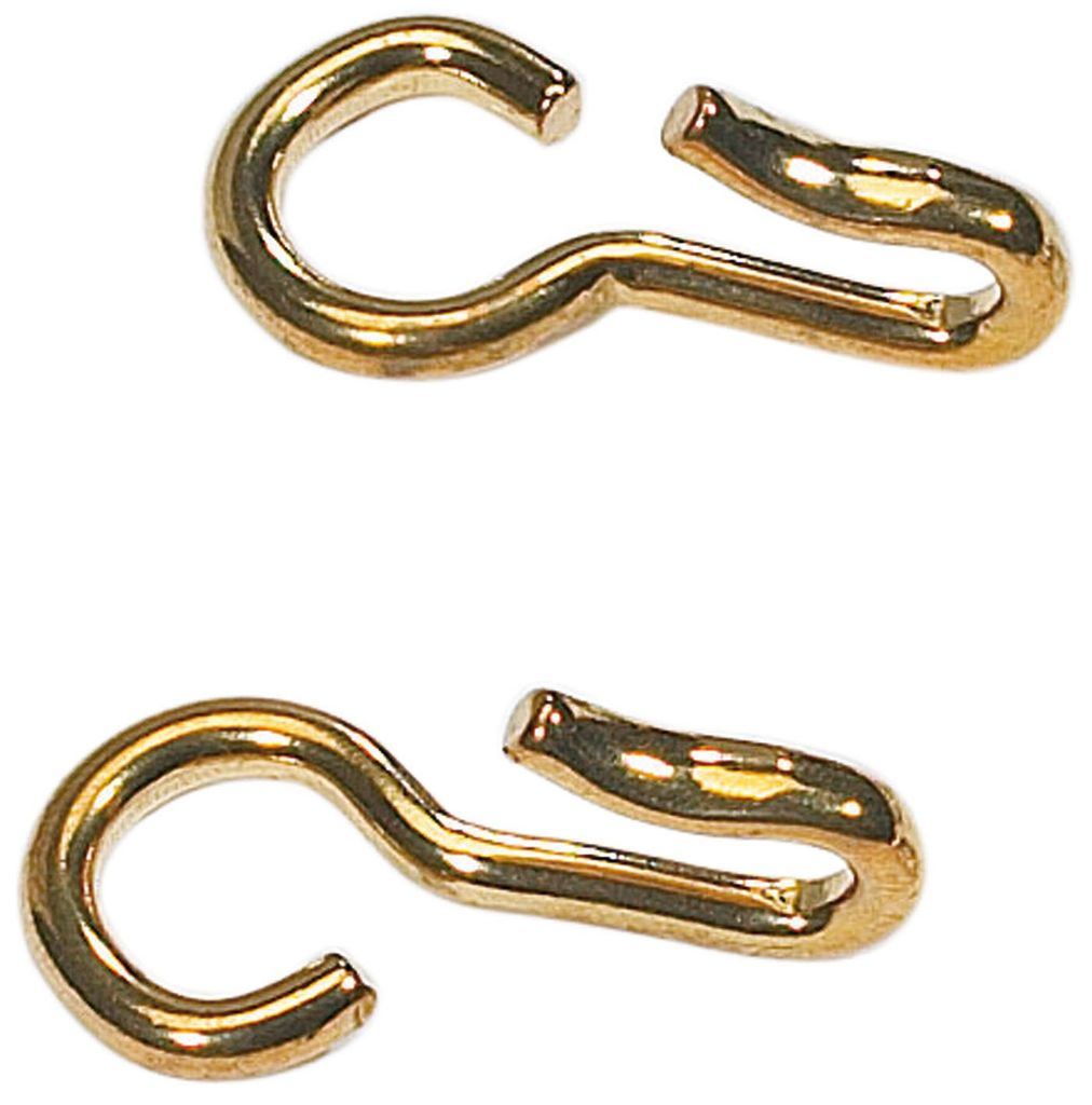 Haken für Kinnkette, Farbe:Messing, Groesse:STANDARD