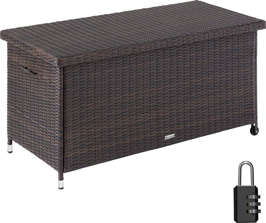 tectake Auflagenbox Kiruna 121 x 56 x 60 cm