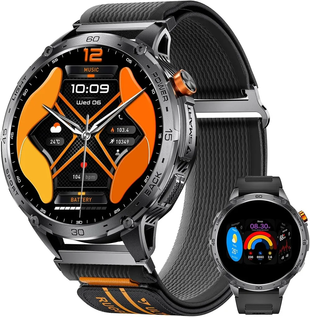 Miglior Smartwatch Qualità Prezzo Uomo 730mAh Chiamate 5ATM