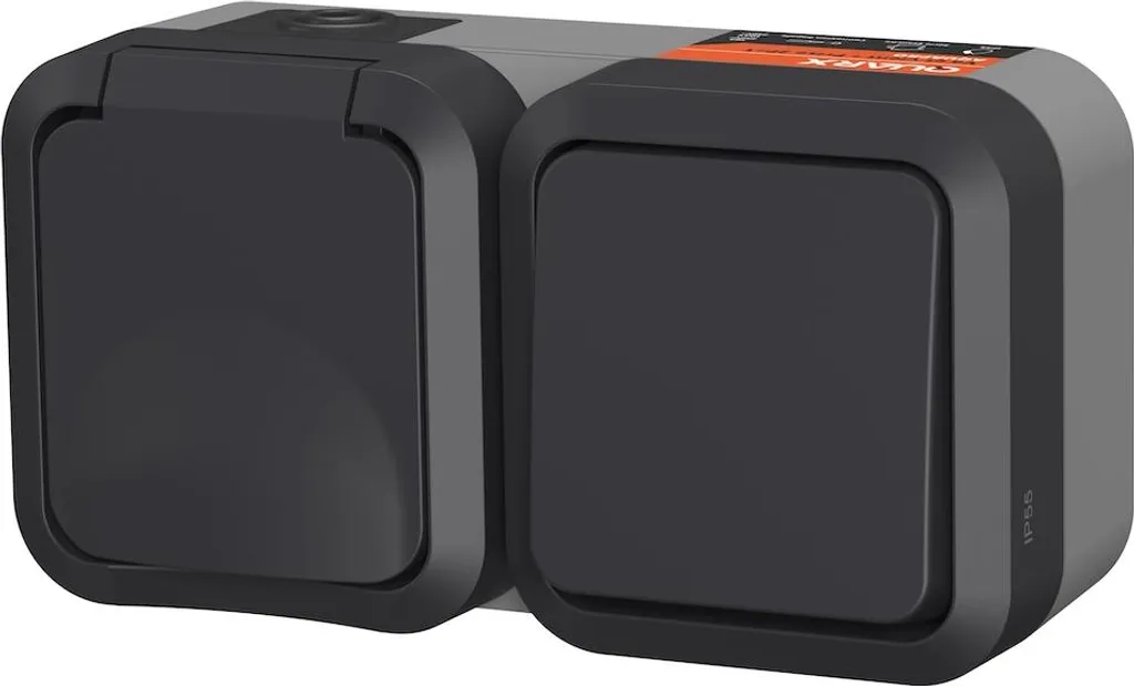 Aquapro Orizzontale: Doppio Deviatore e Presa per Giardino IP55
