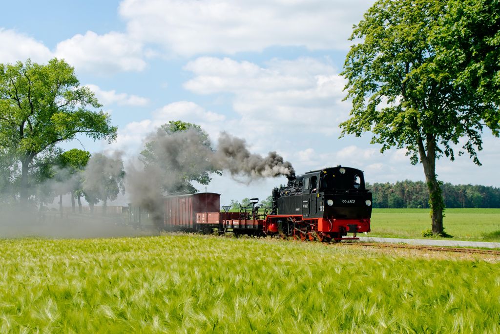 hansepuzzle 109849 - Eisenbahn Puzzle, 2000 Teile, Reisen, 90,0 x 60,0cm mit hochwertiger Aufbewahrung, Kartonbox und wiederverschließbarem Beutel