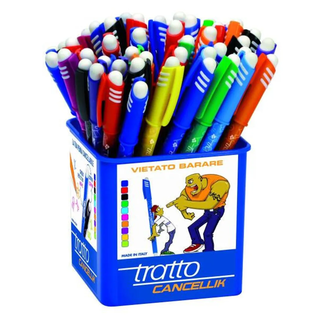 Stylo à bille pour bureau Tratto 826500 pack 50 unités multicolores