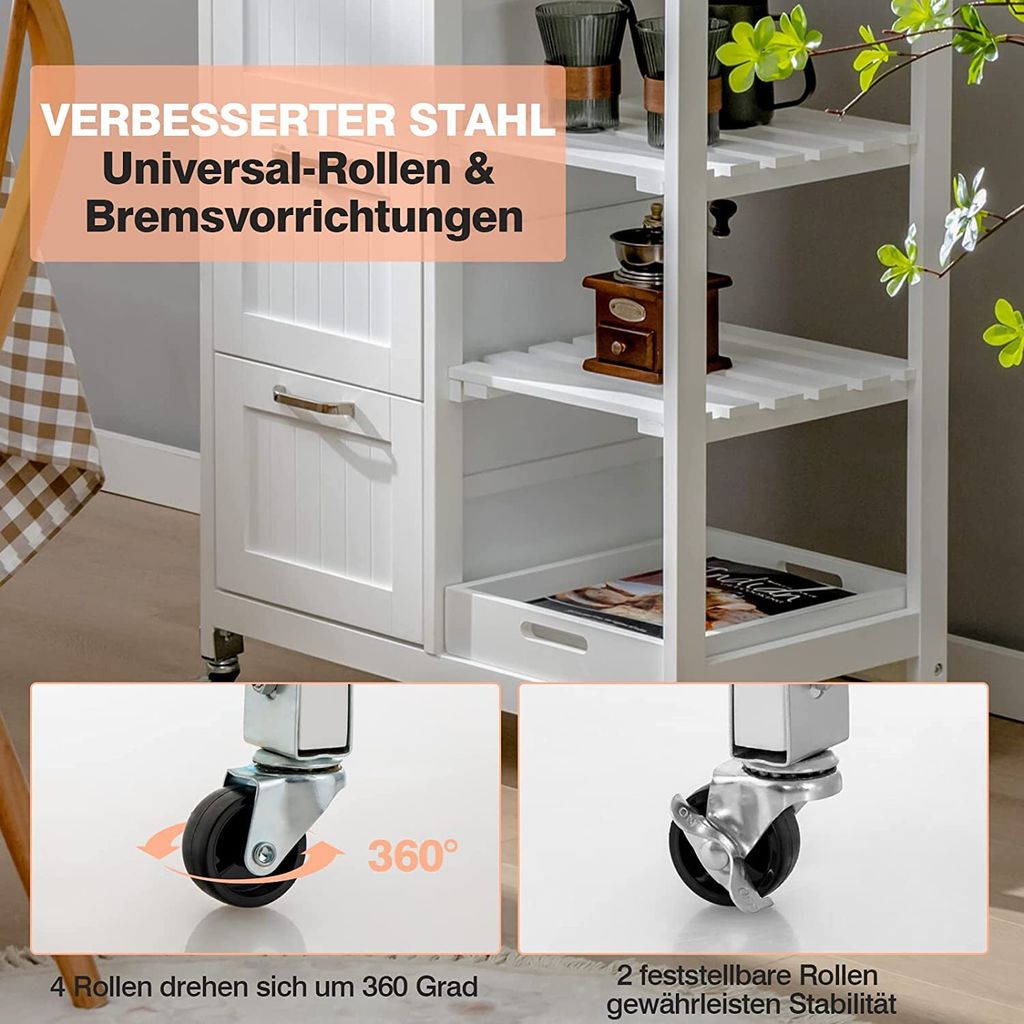 Suchergebnis Auf Für: Küchenwagen Mit Mülltrennsystem