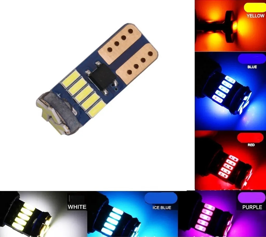 Kit LED T10 W5W Bianco 6000K per Interni e Posizioni Auto Moto